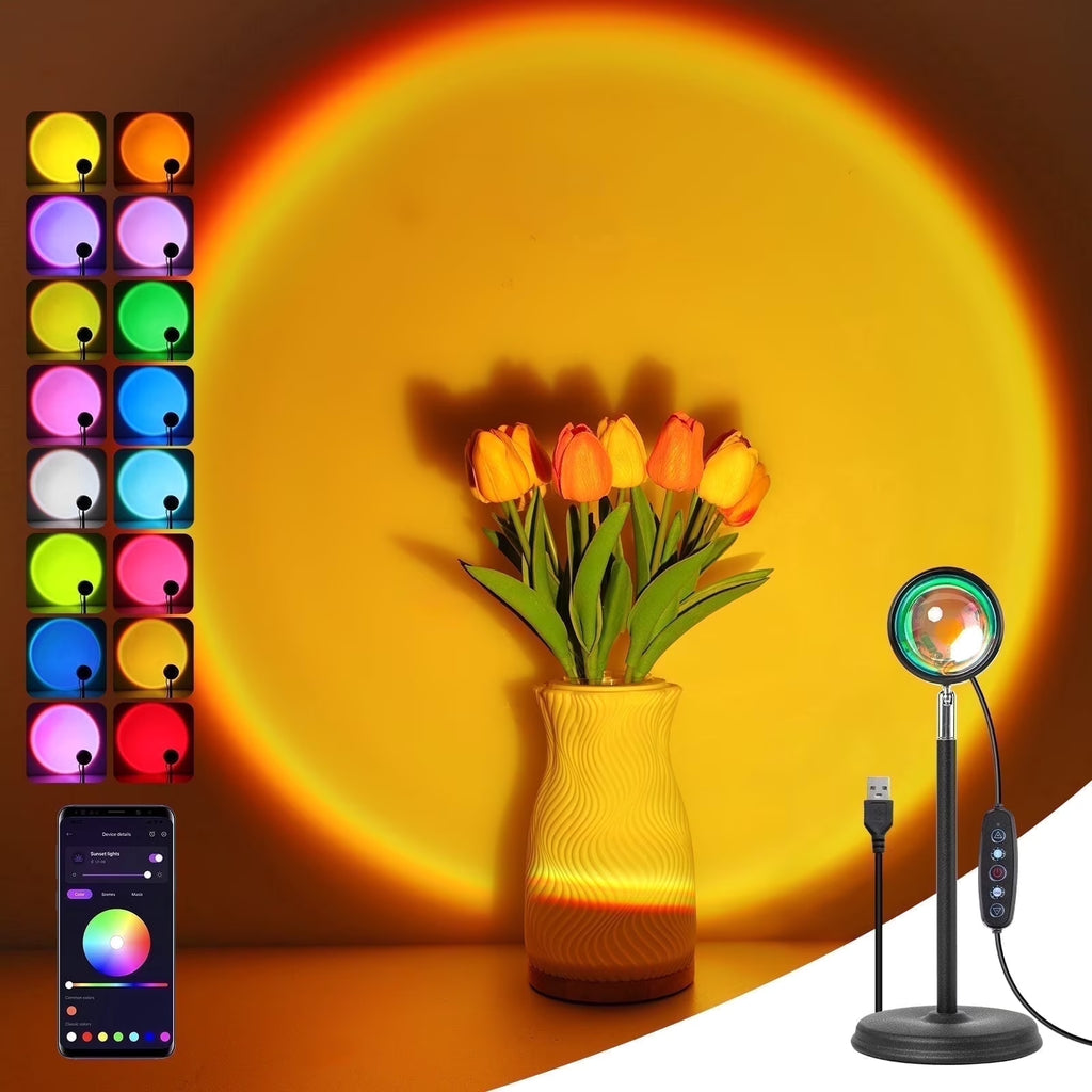 NovaGlow Ambient Sunset Lamp // Smart App Control